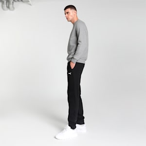 Knitted Men's Slim Fit Sweat Pants, PUMA Black-cat, extralarge-IND