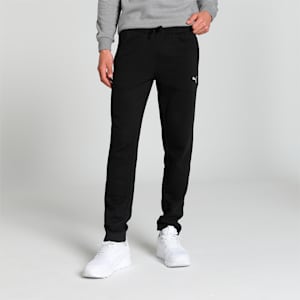 Knitted Men's Slim Fit Sweat Pants, PUMA Black-cat, extralarge-IND