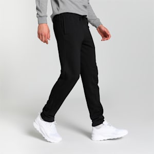 Knitted Men's Slim Fit Sweat Pants, PUMA Black-cat, extralarge-IND