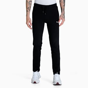 Knitted Men's Slim Fit Sweat Pants, Puma Black, extralarge-IND