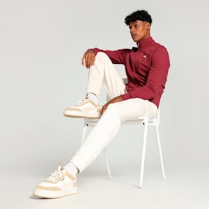 Zippered Full-Zip Men's Slim Fit Jacket, Team Regal Red, extralarge-IND