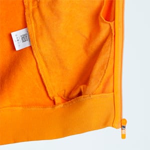 Zippered Full-Zip Men's Slim Fit Jacket, Apricot, extralarge-IND