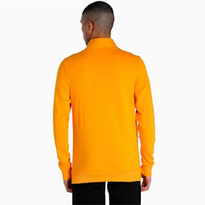 Zippered Full-Zip Men's Slim Fit Jacket, Apricot, extralarge-IND