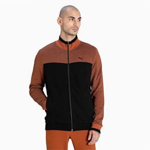 Reversible Full-Zip Slim Fit Men's Sweat Shirt, Puma Black, extralarge-IND