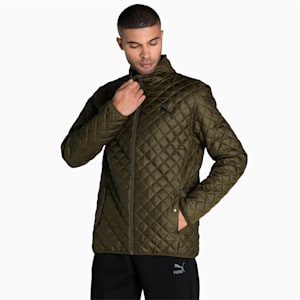 PUMA Men's Lightweight Jacket, Deep Olive, extralarge-IND