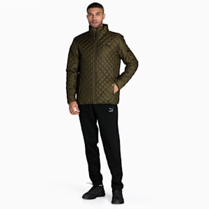 PUMA Men's Lightweight Jacket, Deep Olive, extralarge-IND