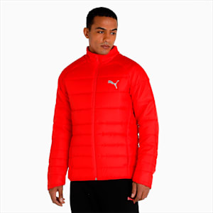 Lightweight Padded Slim Fit Men's Jacket, High Risk Red, extralarge-IND