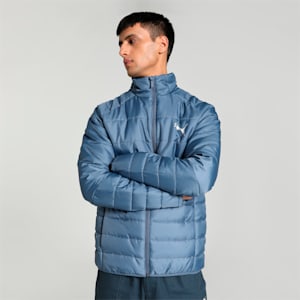 Lightweight Padded Slim Fit Men's Jacket, Inky Blue, extralarge-IND