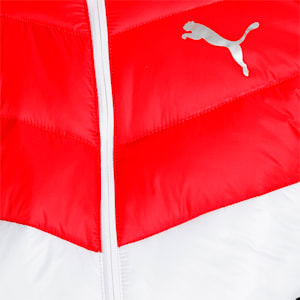 Colorblock Padded Men's Jacket, Puma Black-High Risk Red, extralarge-IND