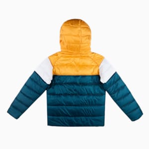 Colorblock Padded Men's Regular Fit Jacket, Intense Blue-Mineral Yellow, extralarge-IND