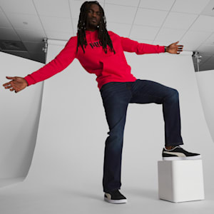 Essentials Big Logo Men's Hoodie, High Risk Red, extralarge