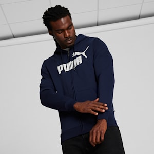 Puma mens hoodie full deals zip