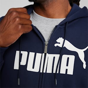 Essentials Men's Hoodie, Peacoat-Puma White, extralarge