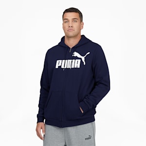 Kangourou BT à glissière pleine longueur Essentials, homme, Bleu caban-blanc PUMA