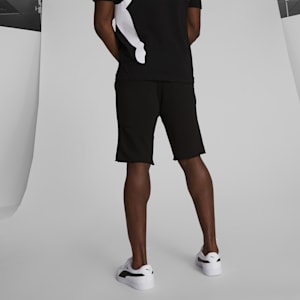 Essentials+ Men's Shorts, Cotton Black-Puma White, extralarge