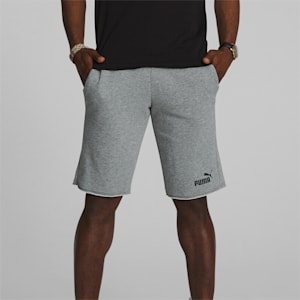 Essentials+ Men's Shorts, Medium Gray Heather-Puma Black