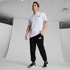 Essentials Logo Men's Pants, Cotton Black