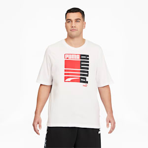 PUMA Formstrip Graphic Men's Tee BT, Puma White