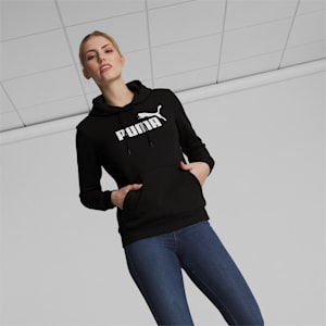 Essentials Women's Hoodie, Cotton Black, extralarge