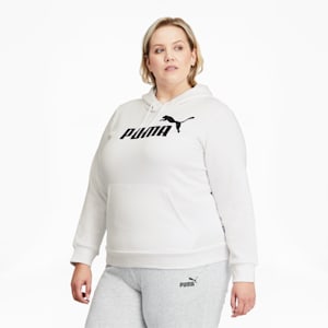 Essentials Logo Women's Hoodie PL, Puma White