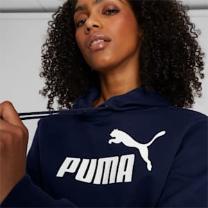 Sudadera con capucha Essentials con logo para mujer, Peacoat