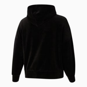 HER Velour Women's Hoodie PL, Cotton Black