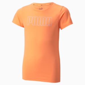 Camiseta Runtrain para niña, Neon Citrus