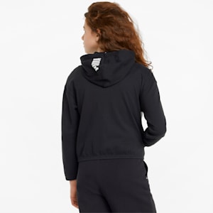 Sudadera con capucha de cierre completo Modern Sports para niñas, Puma Black