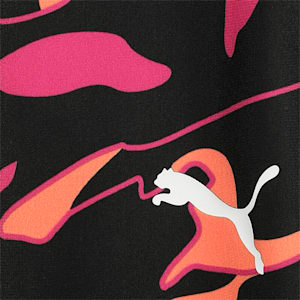 Modern Sports Printed Girl's Leggings, Puma Black-AOP