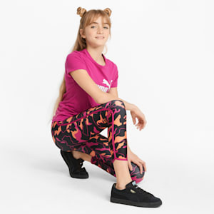 Leggings estampadas Modern Sports para niñas, Puma Black-AOP