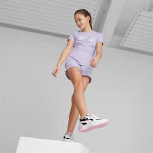 Essentials+ Logo Girls T-Shirt, Vivid Violet