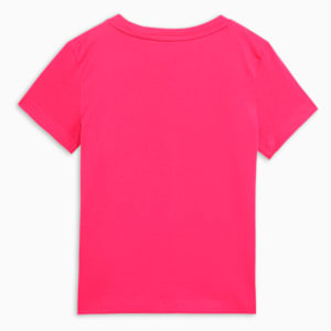 Logo Girl's Regular Fit T-Shirt, Garnet Rose, extralarge-IND