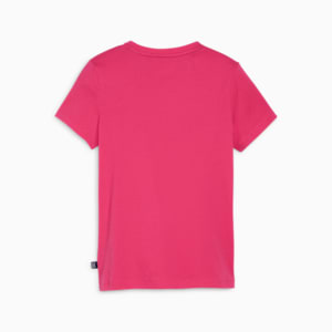 Camiseta juvenil con el logotipo Essentials+, Garnet Rose, extralarge