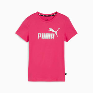 Camiseta juvenil con el logotipo Essentials+, Garnet Rose, extralarge
