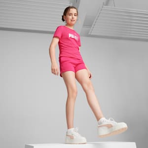 Camiseta juvenil con el logotipo Essentials+, Garnet Rose, extralarge