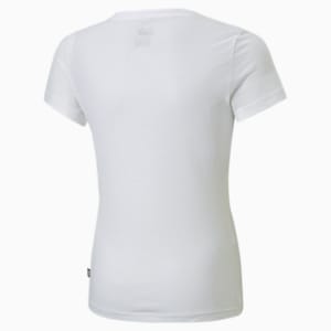 Camiseta con logo Essentials+ Bleach para niñas, Puma White
