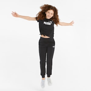 Essentials+ Logo Knotted Youth Tee, Puma Black