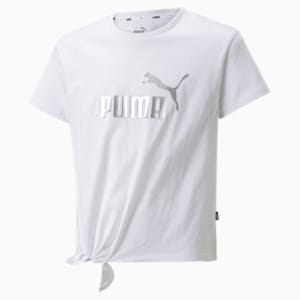 T-shirt Essentials+ Logo Knotted enfant et adolescent, Puma White, extralarge