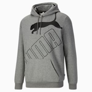 Big Logo Men's Hoodie, Medium Gray Heather, extralarge