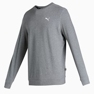 PUMA Crew Men's Regular Fit Sweatshirt, Medium Gray Heather, extralarge-IND