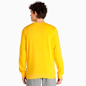 PUMA Crew Men's Regular Fit Sweatshirt, Sun Ray Yellow, extralarge-IND