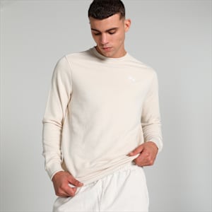 Crew Men's Regular Fit Sweatshirt, Alpine Snow, extralarge-IND