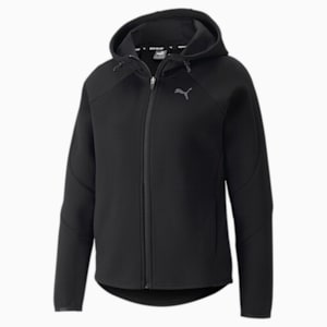 ウィメンズ EVOSTRIPE フルジップ フーディー, Puma Black