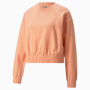 HER Women's Relaxed Fit Sweatshirt, Peach Pink, extralarge-IND