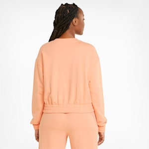 HER Women's Relaxed Fit Sweatshirt, Peach Pink, extralarge-IND