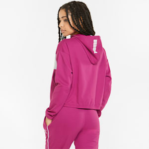 Modern Sports Full-Zip Women's Hoodie, Festival Fuchsia