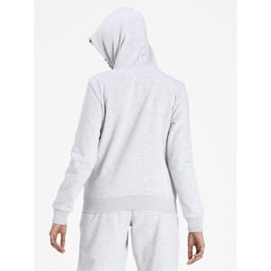 Full-Zip Women's Regular Fit Hoodie, Light Gray Heather, extralarge-IND