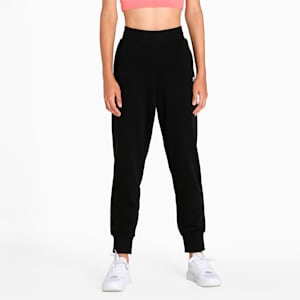 Essential Closed Women's Regular Fit Sweatpants, Puma Black, extralarge-IND