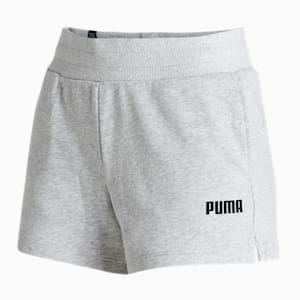 Essential Knitted Women's Sweat Shorts, Light Gray Heather