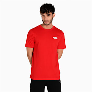 Small Logo Men's Regular Fit T-Shirt, High Risk Red, extralarge-IND